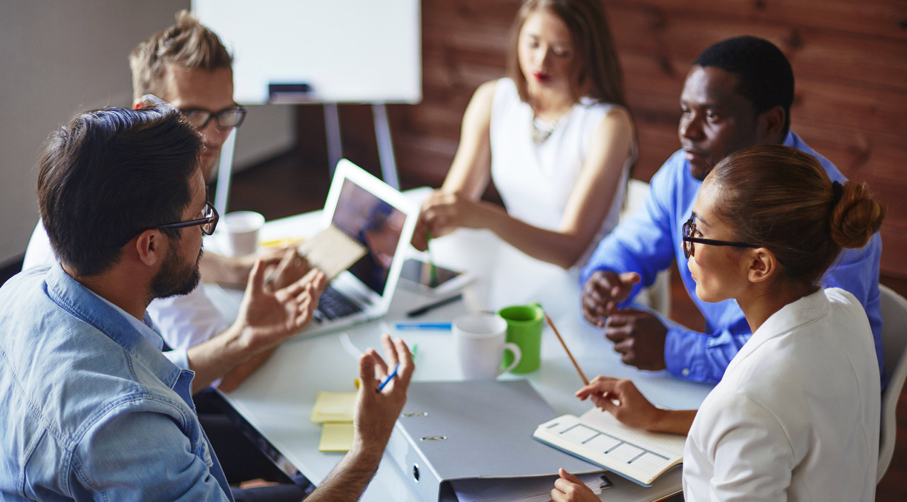 office workers in a meeting