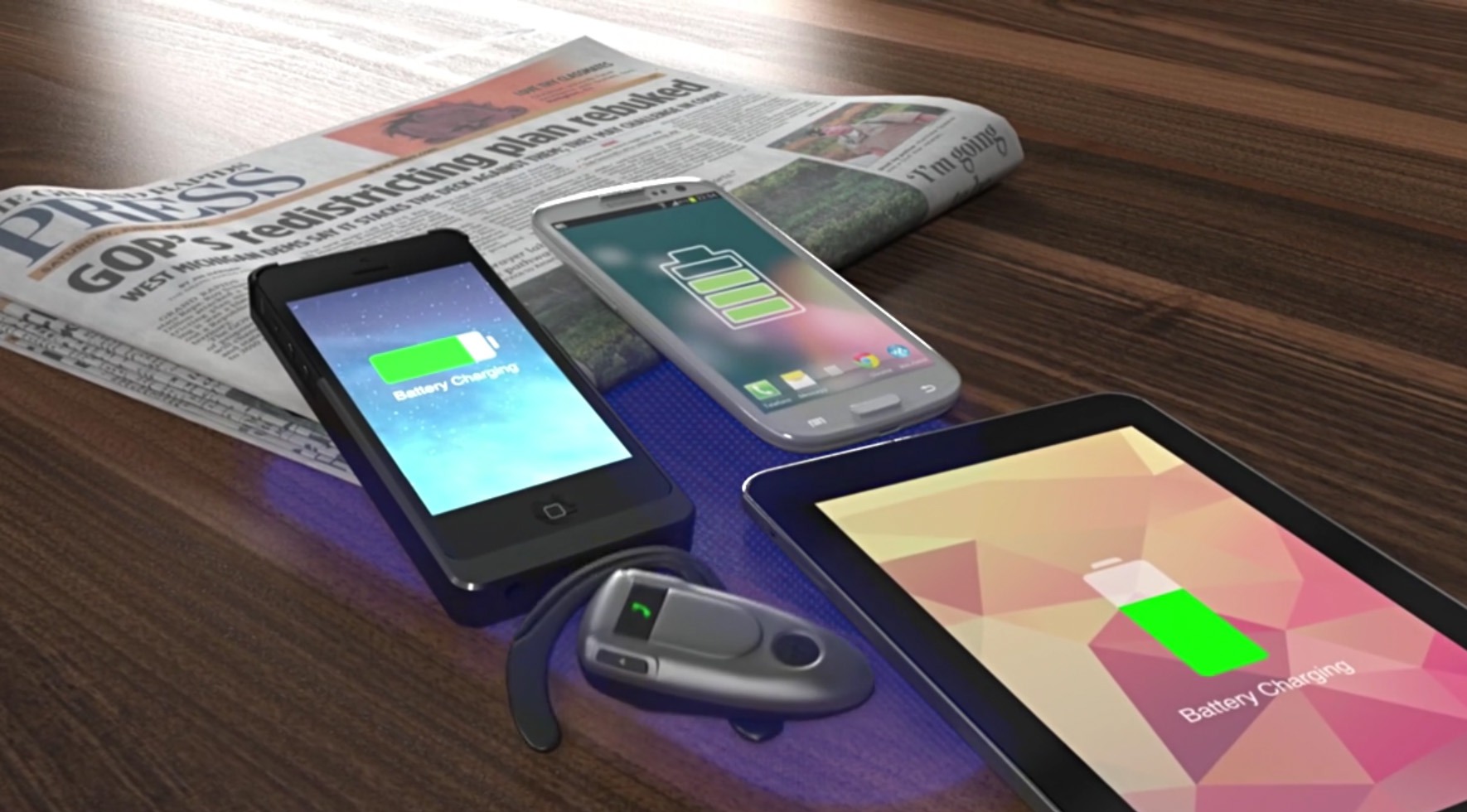 cell phones wireless charging