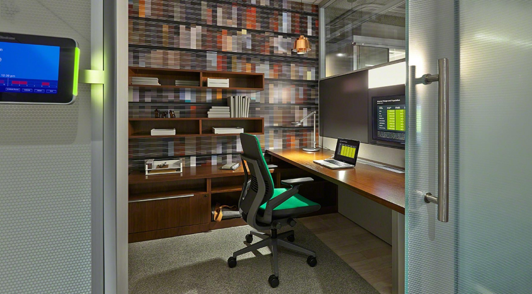 private office space with movable office walls