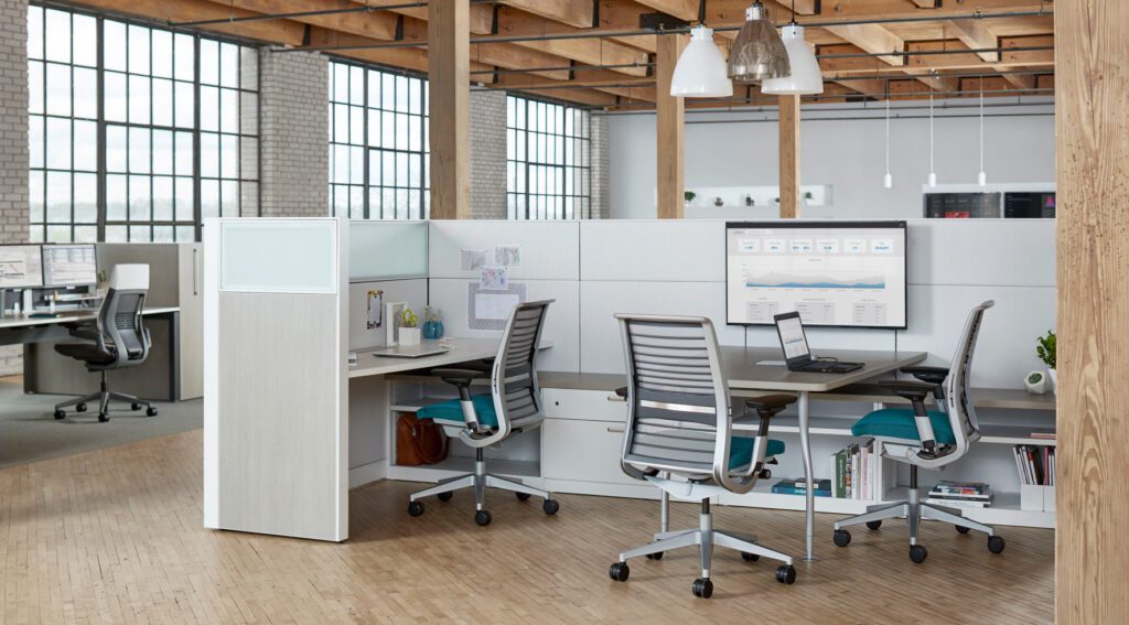 office furniture in office space