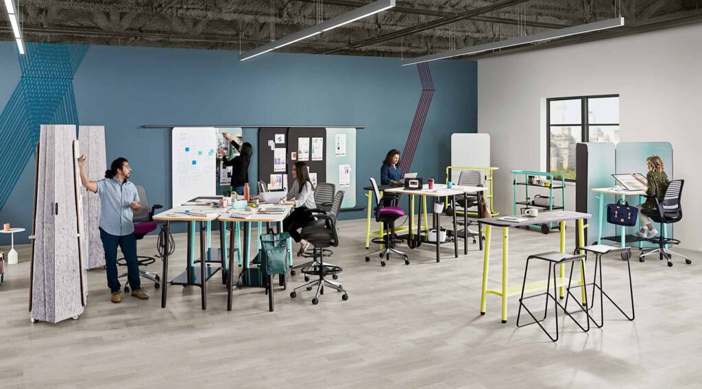 workspace using steelcase flex