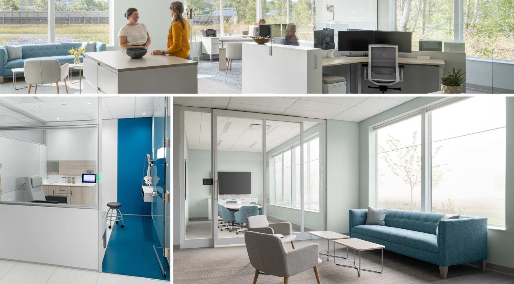 modern healthcare design spaces