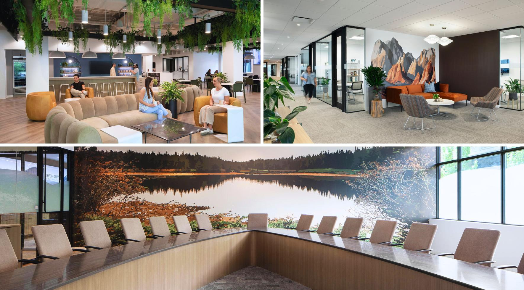 Image collage of Workhuman's new office headquarters