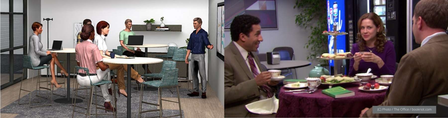 Red Thread's Flex Meeting Zone vs The Office's Break Room