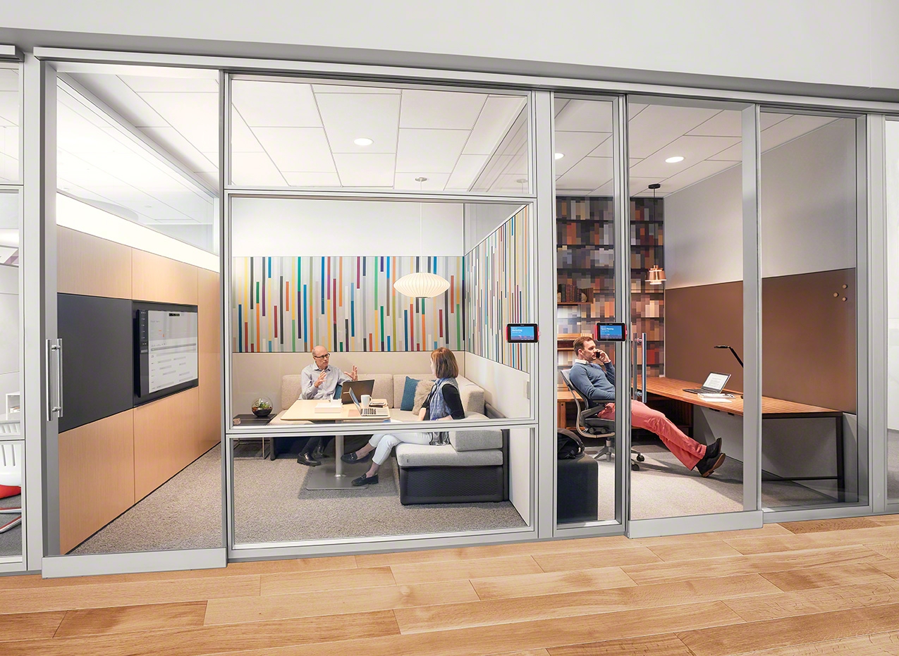 Demountable wall system V.I.A. by Steelcase